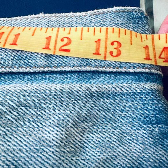 1970s Orange Tab R No Coin Pocket Levi's Jeans with Care Label Made in Canada - Picture 8 of 13